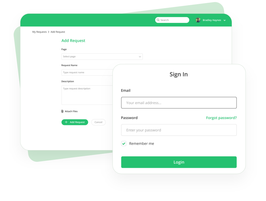 Self-signup portal